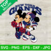 Mickey And Minnie New York Giants SVG