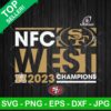 NFC West 2023 Champions San Francisco 49ers SVG