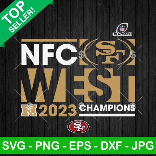 NFC West 2023 Champions San Francisco 49ers SVG