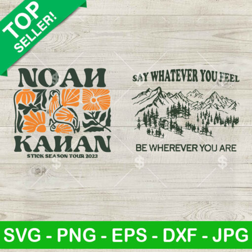 Noah Kahan Stick Season Tour Svg