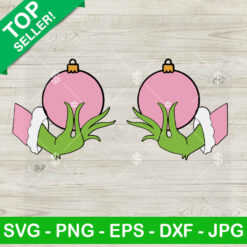 Pink Grinch Hands Boobs Christmas SVG