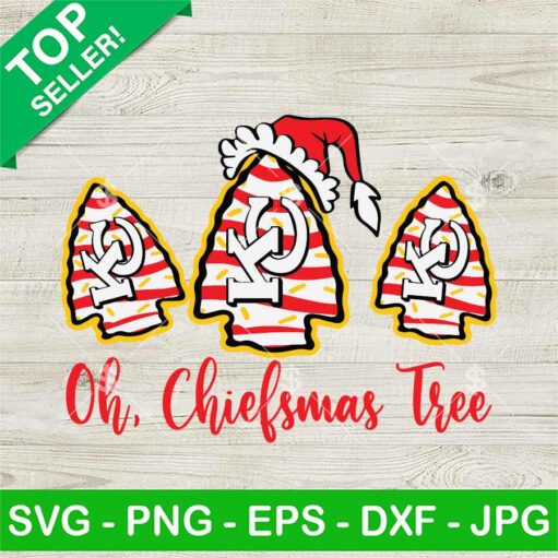 Kansas City Chiefs Oh Christmas Tree SVG