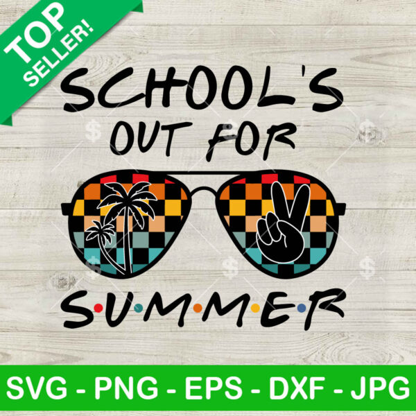 Retro School's Out For Summer SVG
