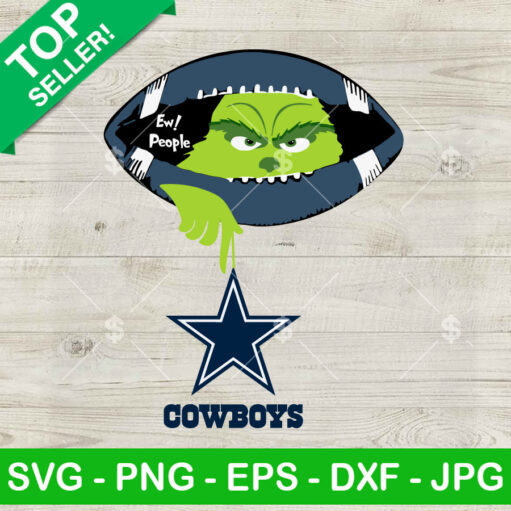 Grinch Ew People Dallas Cowboys Ornament Svg