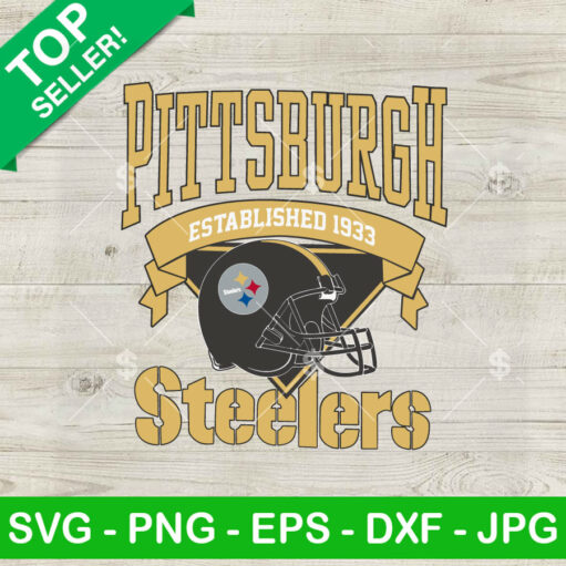 Pittsburgh Steelers Established 1933 Svg