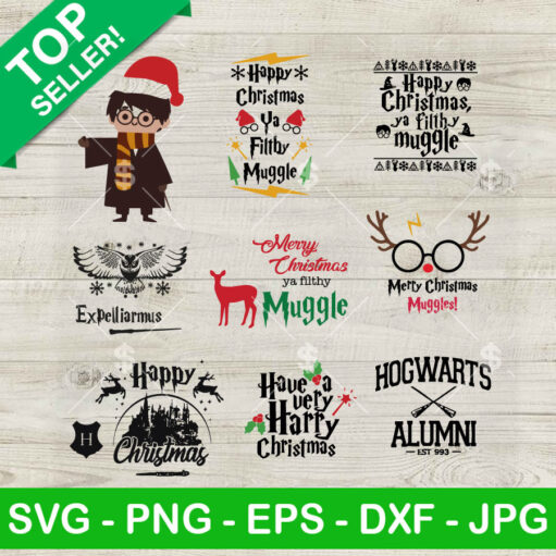 Harry Potter Christmas SVG Bundle