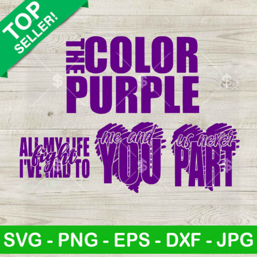 The color purple bundle SVG