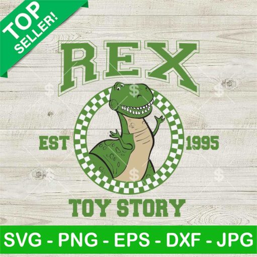 Rex Toy Story Est 1995 Svg