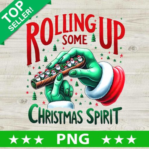 Rolling Up Some Christmas Spirit Png