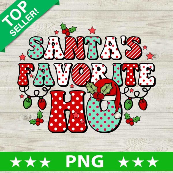 Santa's Favorite Ho PNG