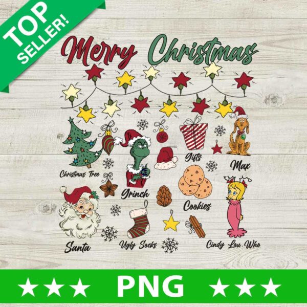 Whoville Grinch Merry Christmas PNG