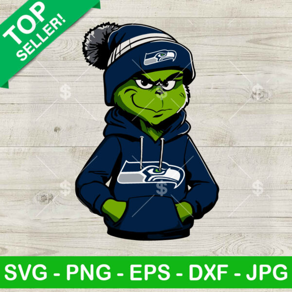 Grinch Seattle Seahawks Hoodie PNG
