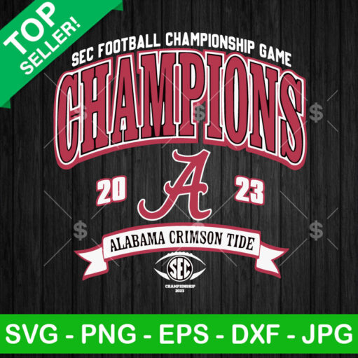 Alabama Sec Championship 2023 Svg