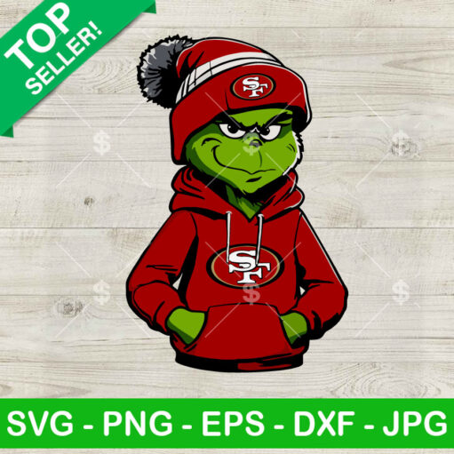 Grinch San Francisco 49ers Hoodie PNG