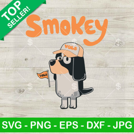 Bluey Smokey Vols SVG