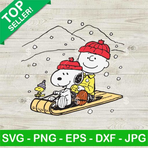 Snoopy And Charlie Brown Christmas SVG