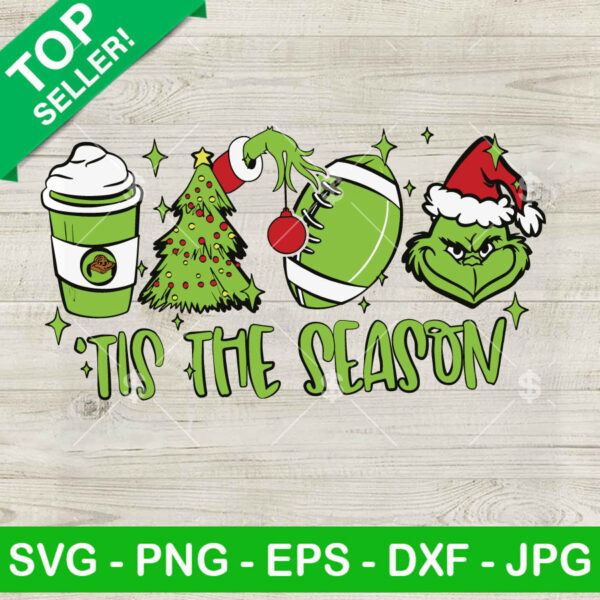 Grinch Ornament Tis The Season SVG