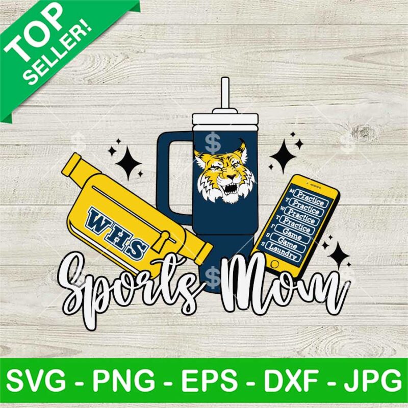 WHS Sports Mom Belt Bag Phone Tumbler Mascot SVG