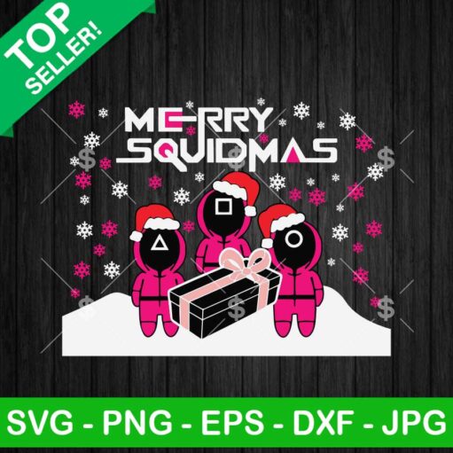 Merry Squidmas Christmas Svg