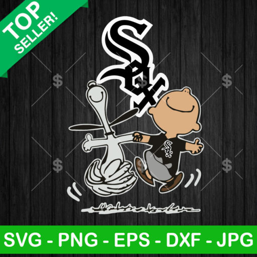 Chicago White Sox MLB Snoopy And Charlie Brown SVG