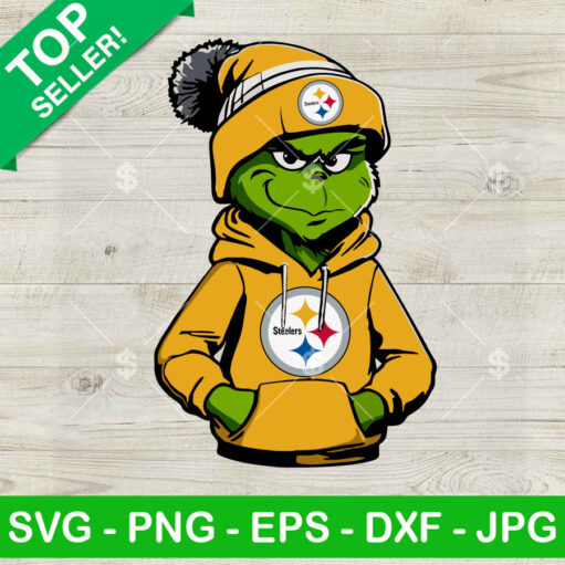 Grinch San Pittsburgh Steelers Hoodie Png