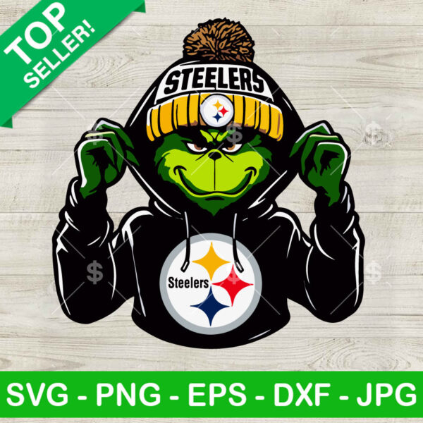 Grinch Pittsburgh Steelers Hoodie SVG