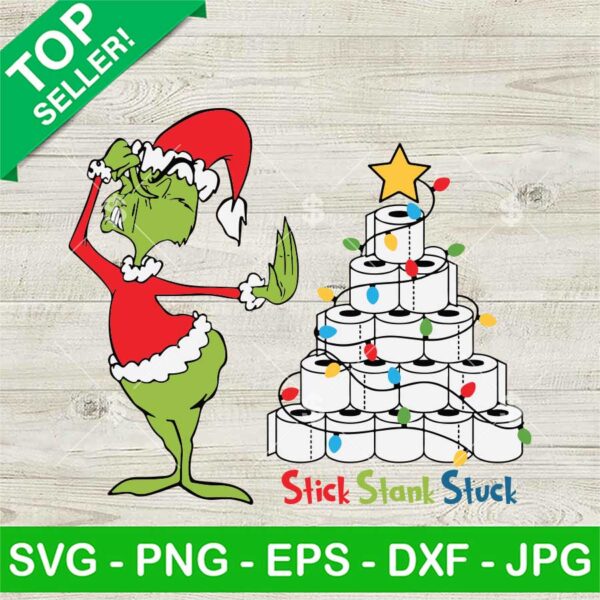 Grinch Stink Stank Stunk Christmas Tree SVG