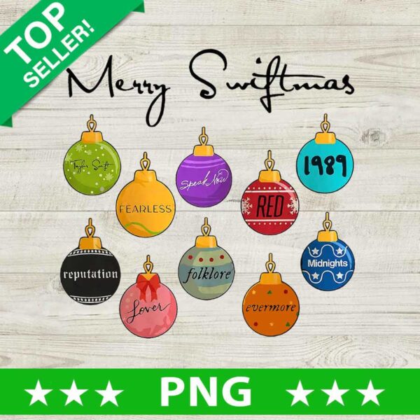 Merry Swiftmas Christmas Ornament PNG
