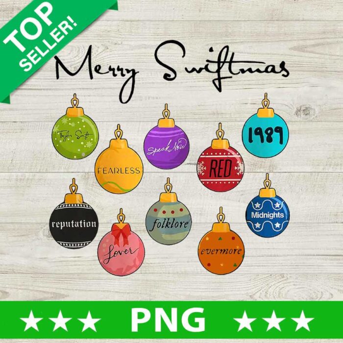Merry Swiftmas Christmas Ornament PNG