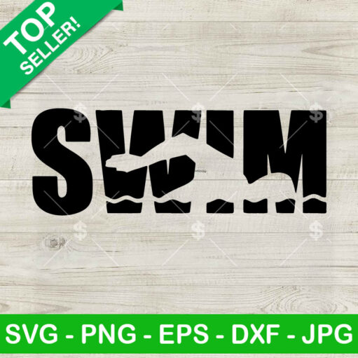 Swim SVG cutting file