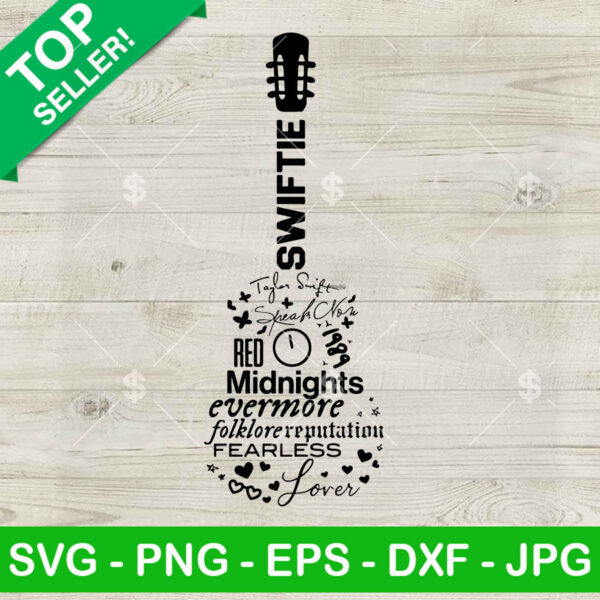 Taylor Swift album guitar SVG