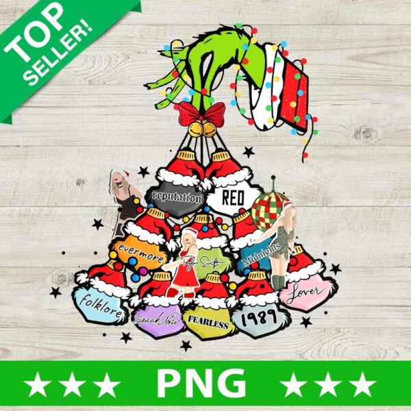 Christmas Grinch Hand And Taylor Album PNG