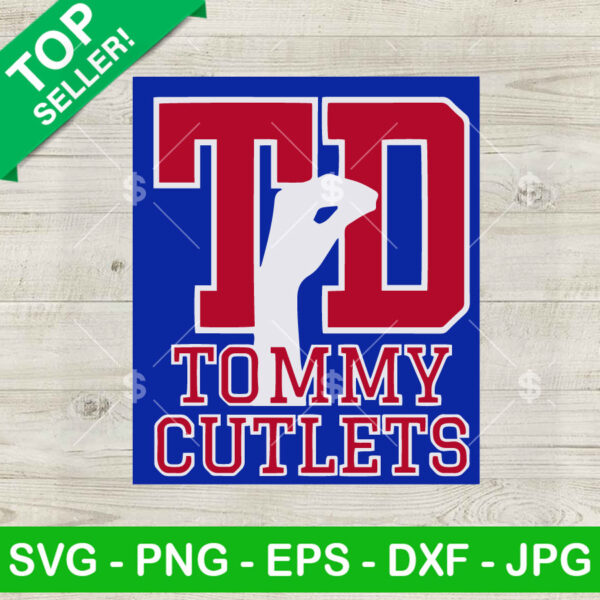 TD Tommy Cutlets Hand Football SVG