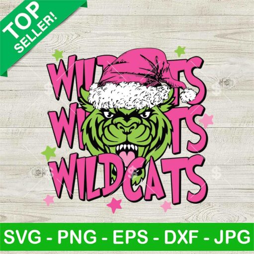 Wildcats Santa Hat Christmas SVG