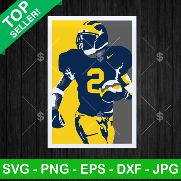 Blake Corum Michigan Wolverines SVG, Michigan Wolverines 02 player SVG, Blake Corum Legend SVG PNG DXF
