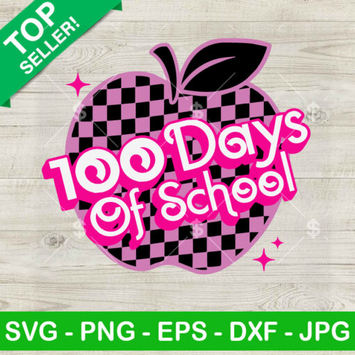 100 Days Of School Barbie Svg