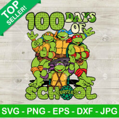 100 Days Of School Teenage Mutant Ninja Turtles SVG