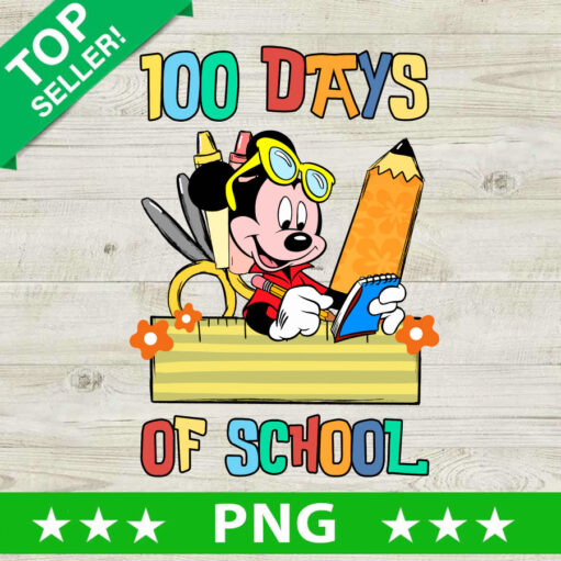 Mickey Mouse 100 Days Of School Costume Name PNG