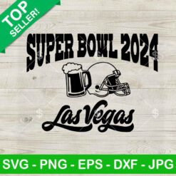 Super Bowl 2024 Las Vegas SVG cut file, Super Bowl 2024 Football SVG, Las Vegas NFL Football SVG PNG cutting file