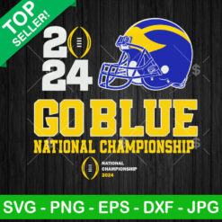 Go Blue Michigan National Championship 2024 SVG