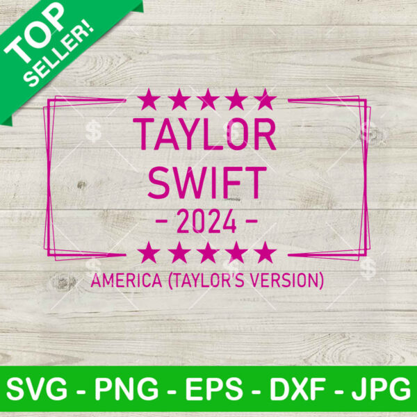 Taylor Swift 2024 America SVG