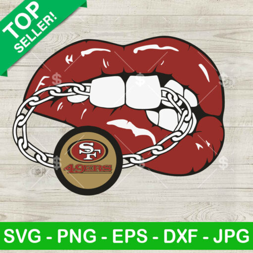 San Francisco 49ers Lips SVG