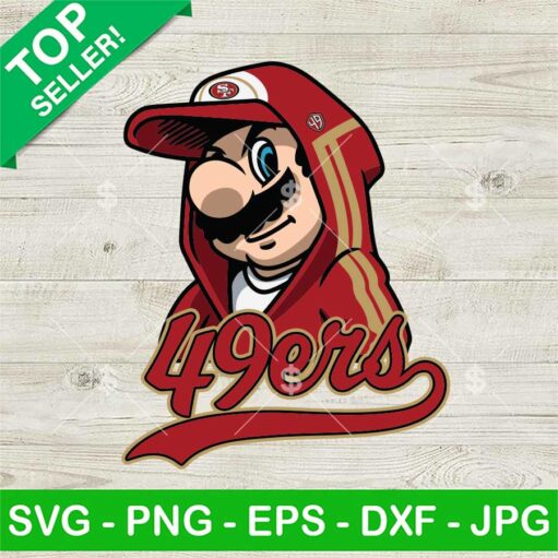 Super Mario 49Ers Nfl Svg