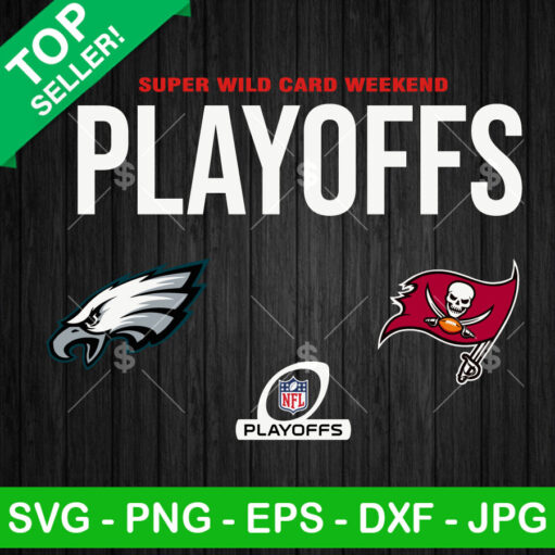 Eagles Vs Buccaneers Super Wild Card Playoffs Svg