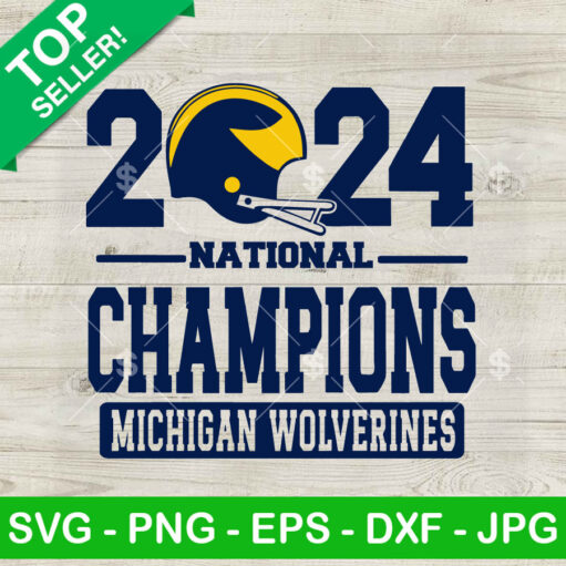 2024 National Championship Michigan Svg