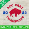 AFC East 2023 Champions Buffalo Bills SVG