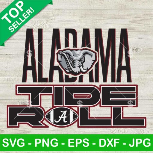 Alabama Roll Tide Football Svg