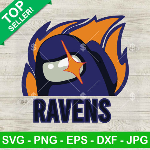 Baltimore Ravens Among Us Svg