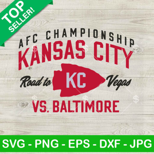 Kansas City Vs Baltimore Las Vegas SVG