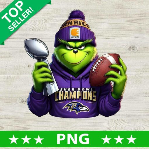 Baltimore Ravens Grinch Super Bowl PNG